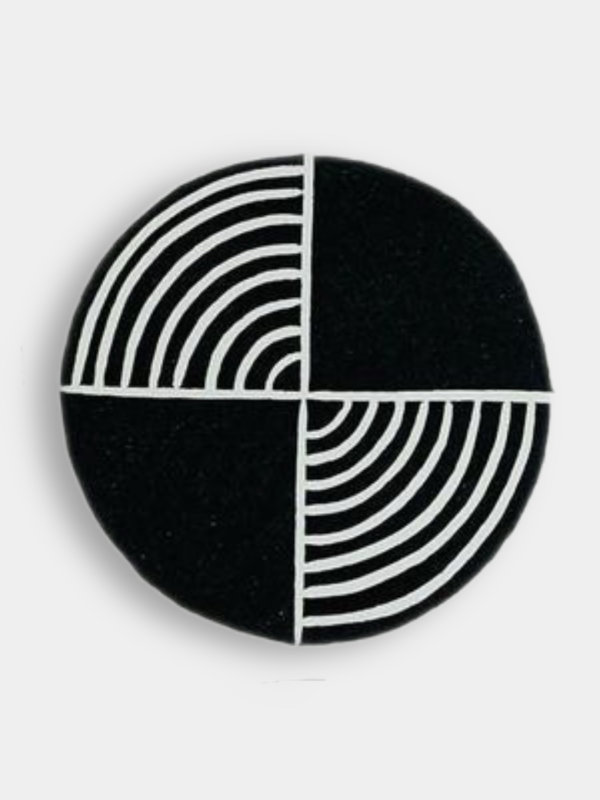 Modern Africa Quarter Spiral Floating frame